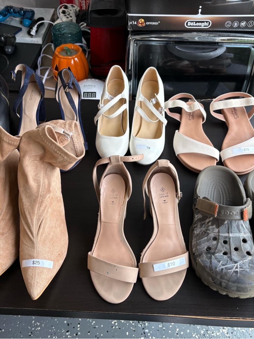 Women’s shoes bundle. Heels, sandals, boots + Newborn baby booties